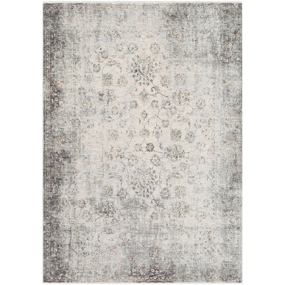 NEW Surya Presidential PDT-2308 Area‎ Rug 8' x 3'3" Gray/Medium Gray Runner
